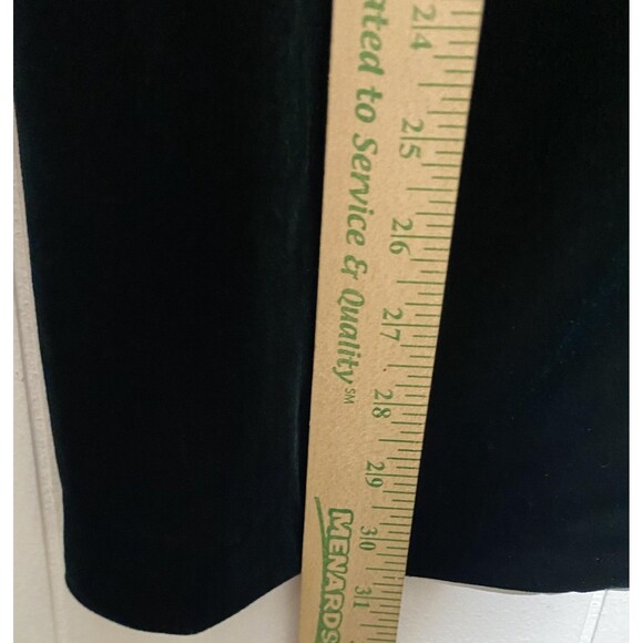 Vintage R&M Richards Jacket Womens 14P Emerald Green Velvet Gold Button USA 90s - Picture 8 of 10